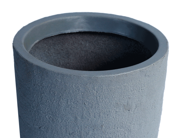 maceta conica rustica gris zoom