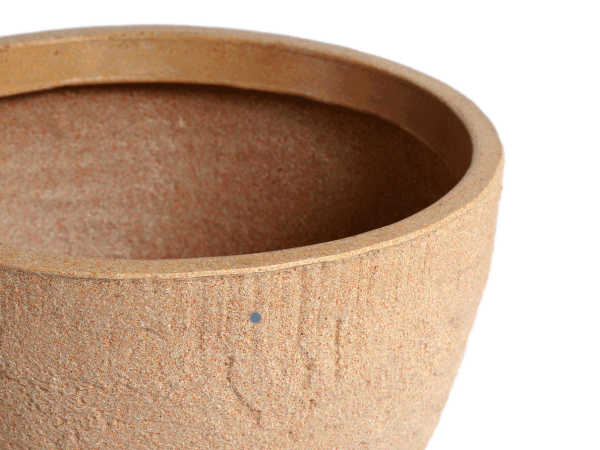 maceta punta de bala rustica beige zoom