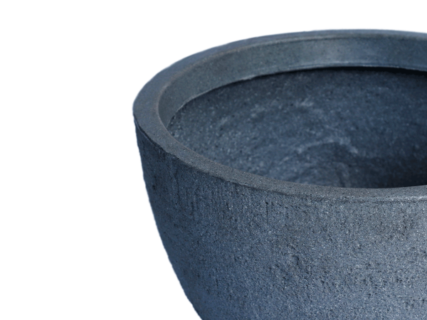 maceta punta de bala rustica gris zoom